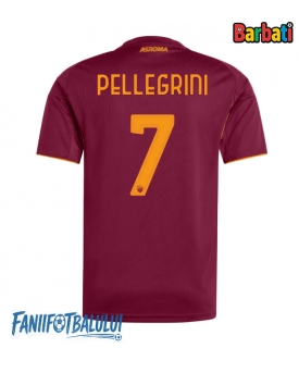 AS Roma Lorenzo Pellegrini #7 Tricou Fotbal Replică 2025-26 Barbati Acasa